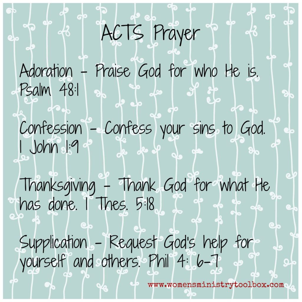 acts prayer blue