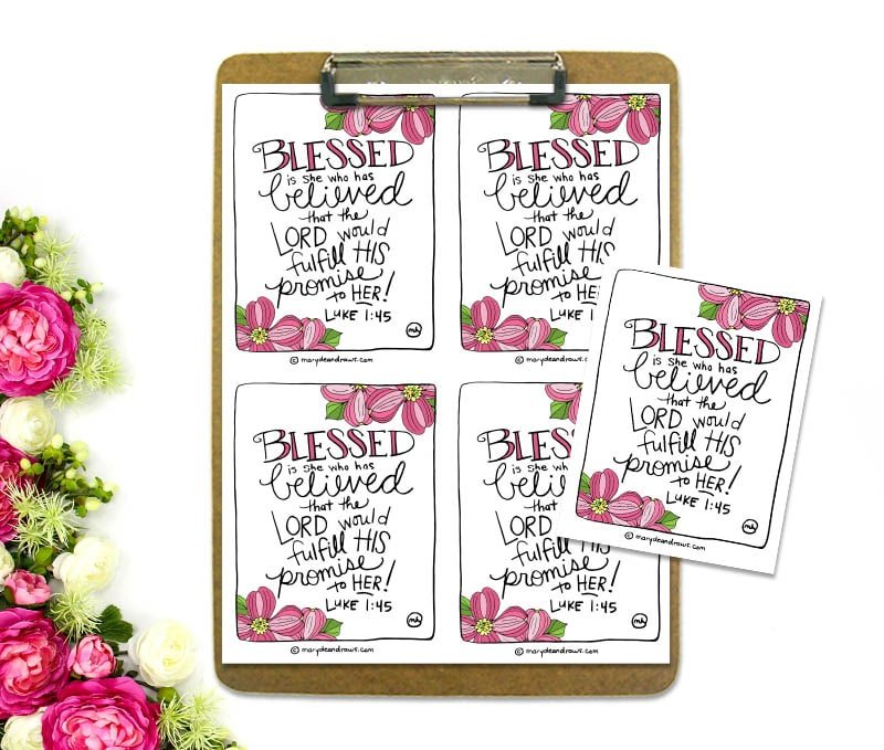 Blessed-is-she-Printable-Scripture-Cards-MarydeanDraws-cover