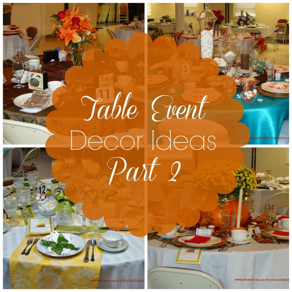 Table Event Decor Ideas Part 2