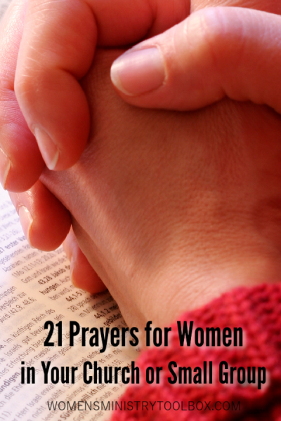 Do you struggle to pray for the women in your church or group? Download these free 21 Scriptural prayers for women in your church or small group.