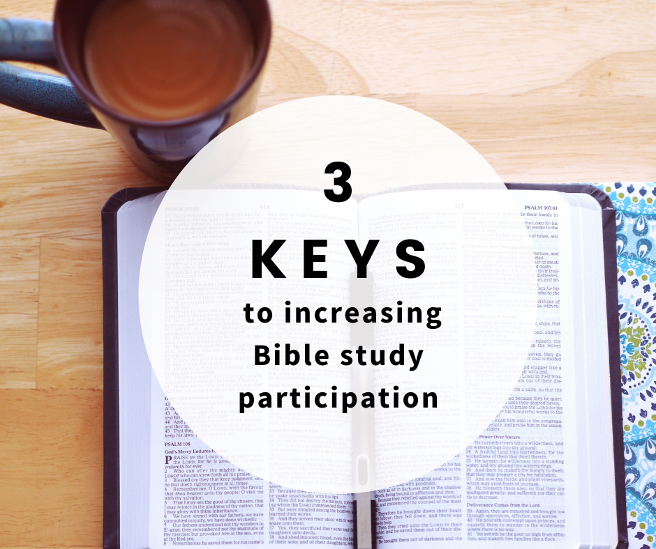 3 Keys to Increasing Bible Study Participation