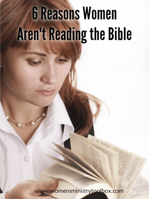 Why women aren't reading the Bible and what we can do about it. #biblestudy
