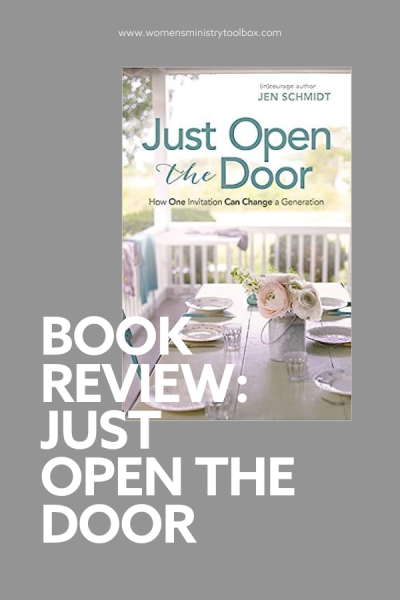 Looking for a Bible study on hospitality! This is it! Check out my book review of Just Open the Door by Jen Schmidt.