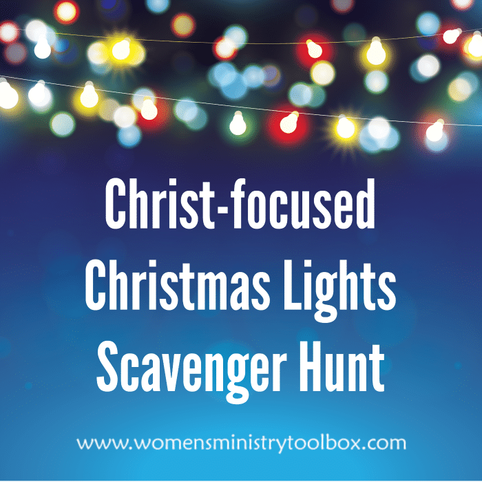 Christ-focused Christmas Lights Scavenger Hunt