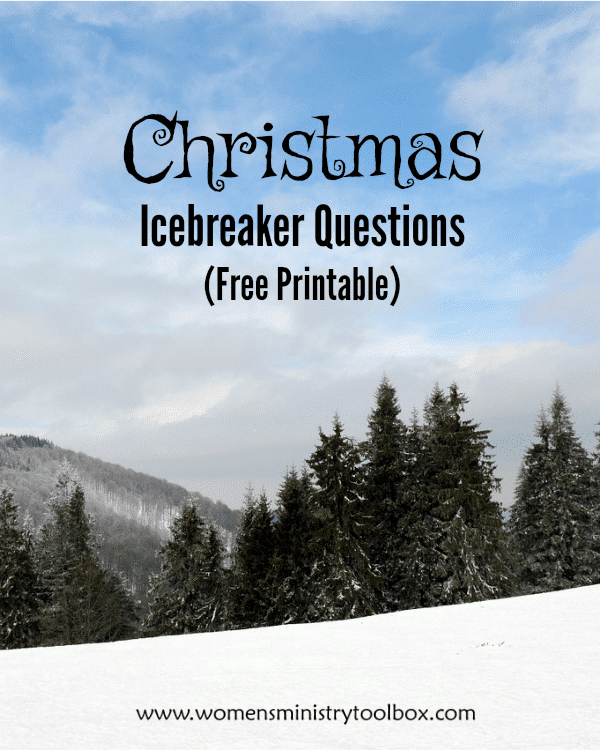 Christmas Icebreaker Questions (Free Printable)