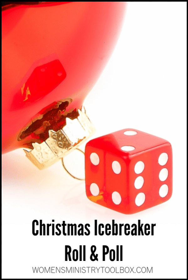 Quick and fun the Christmas Icebreaker Roll & Poll will be a hit with your group! Free printable included.