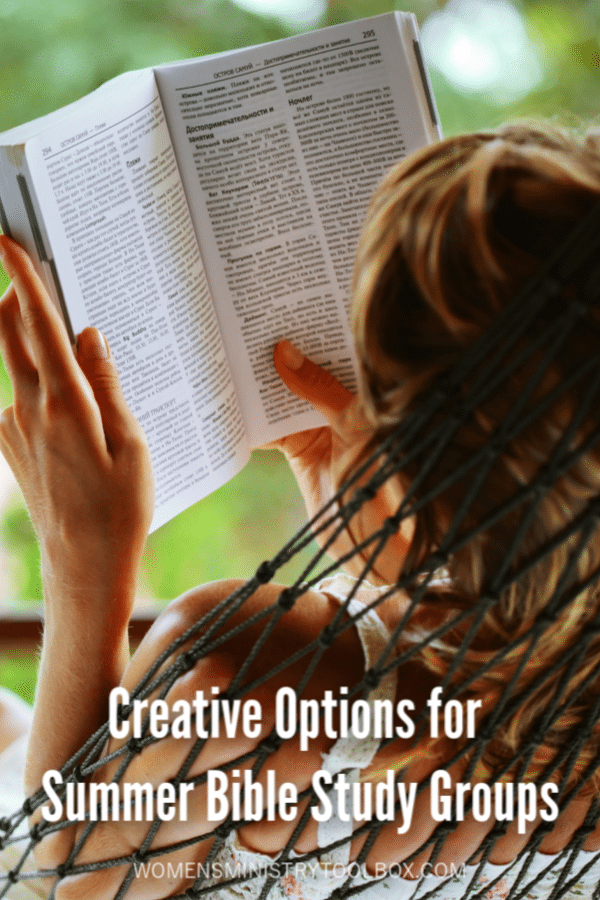 Not sure what to do about Bible study in the summer? Check out these creative summer Bible study options.