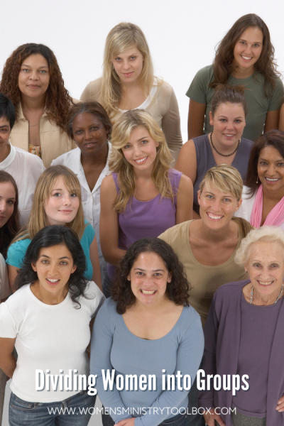 Tips for dividing women into groups for Bible study, retreats, and women’s ministry events. Break up cliques. Achieve multigenerational discussion groups.