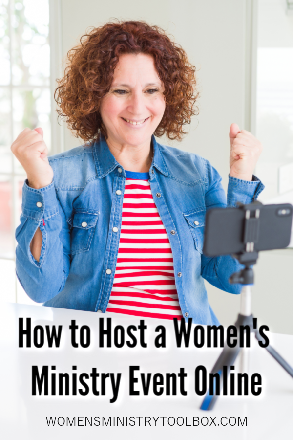 Wondering how to transition your in-person women's ministry events to a women's ministry event online? This post includes the information you need to know to host a successful online event.
