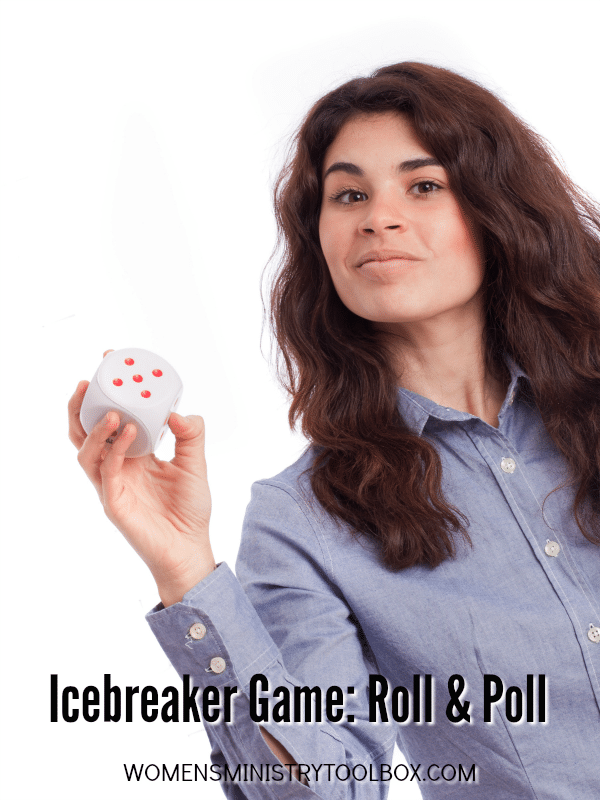 Icebreaker Game: Roll and Poll - Includes free printable. Great for small and large groups!