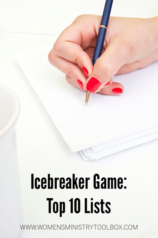 Top 10 Lists is a great icebreaker game for groups!