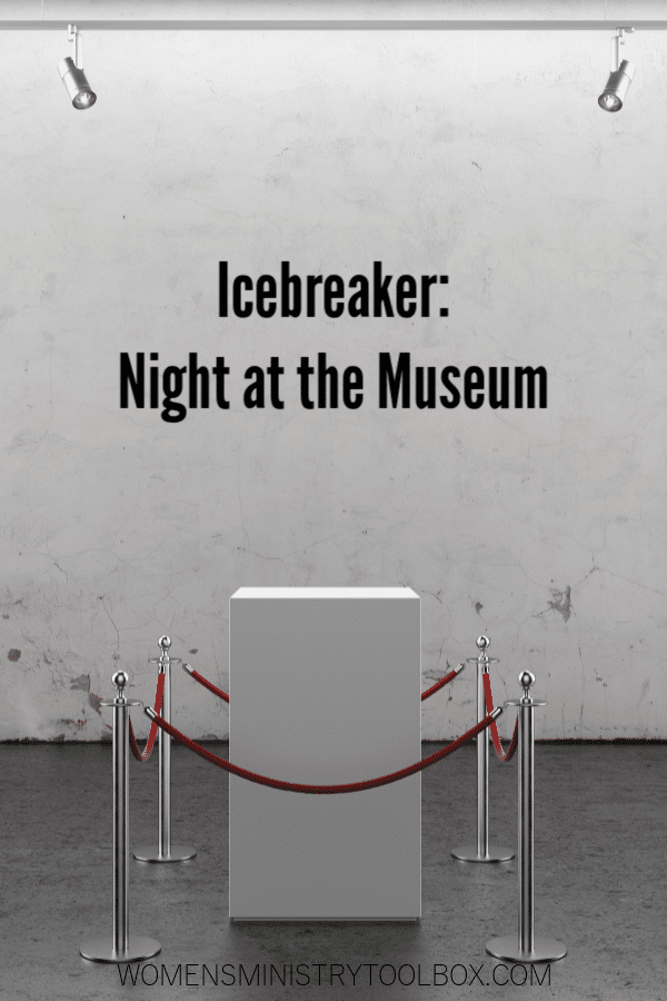 Night at the Museum is an original icebreaker game your group will love! Free printable included.
