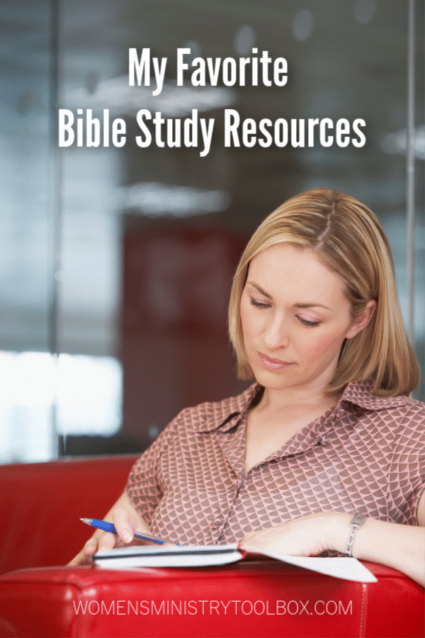 My favorite Bible study resources. The books I use when I'm studying the Bible.