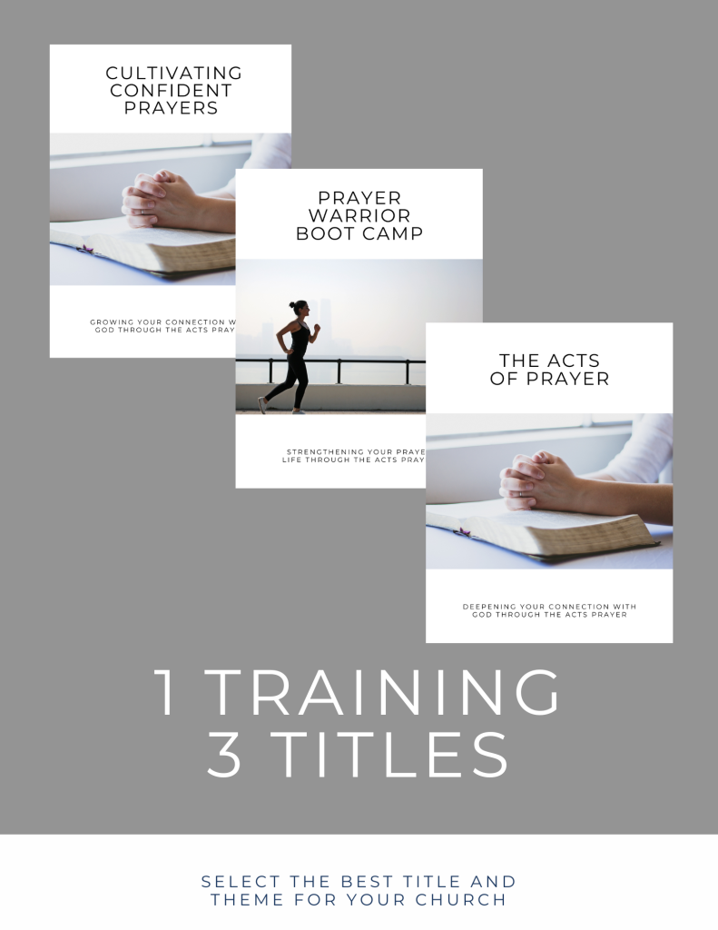 ACTS Prayer Training - One training 3 title options