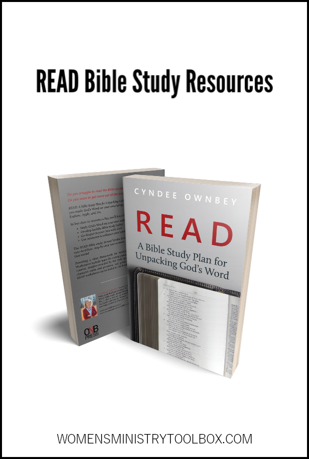 Online and physical resources for the READ Bible study method.