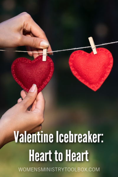 This Valentine Icebreaker, Heart to Heart, will help your group connect with one another at your Valentine party, fellowship, or Bible study.