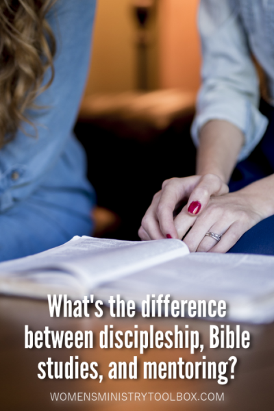 What’s the difference between discipleship, Bible studies, and mentoring? How are they the same, and how are they different?
