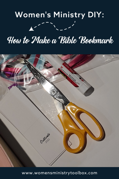 Learn how to make a Bible bookmark. Detailed instructions, video, and free PDF. Our women loved the Bible bookmarks we made at our fall retreat!
